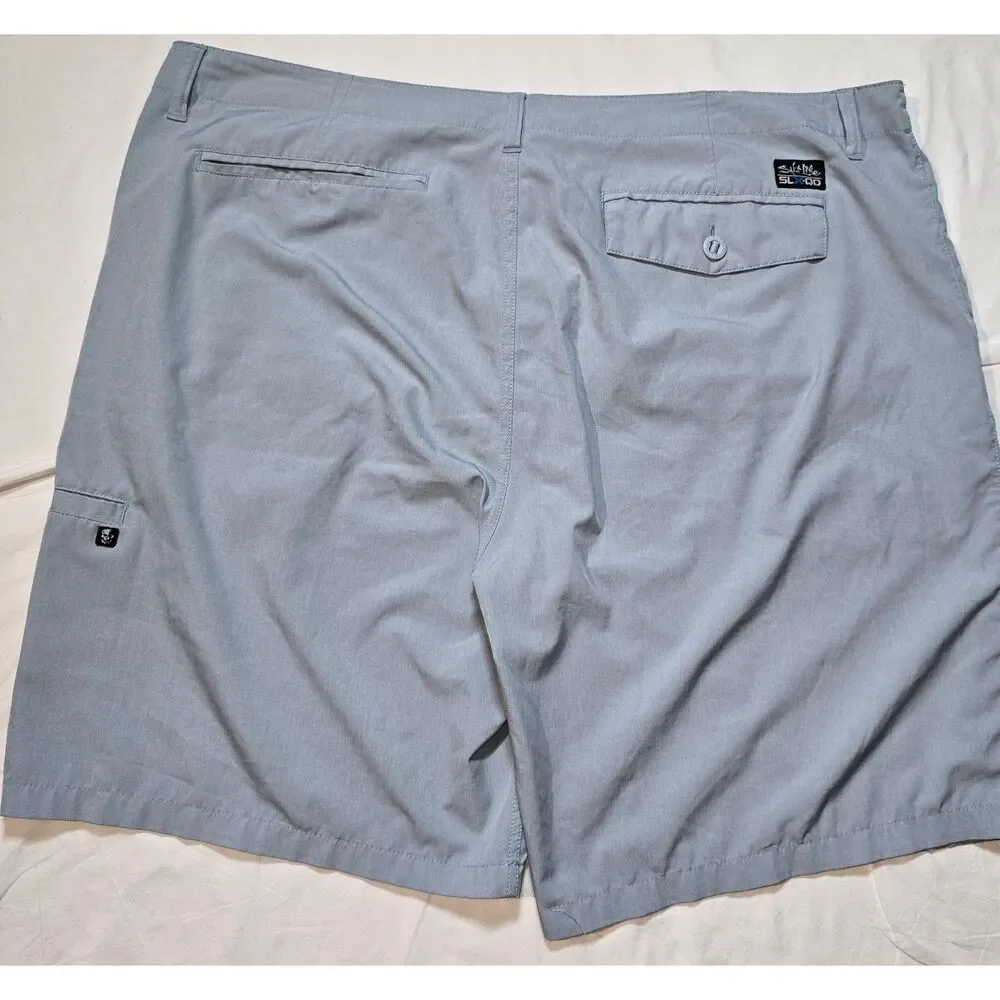 Salt Life Live Salty Light Blue Board Shorts SLX-QD Size 42 Mens Shorts - 75
